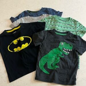 Variety of Boys T-Shirts.  (5 INCLUDED).  All size 2T.